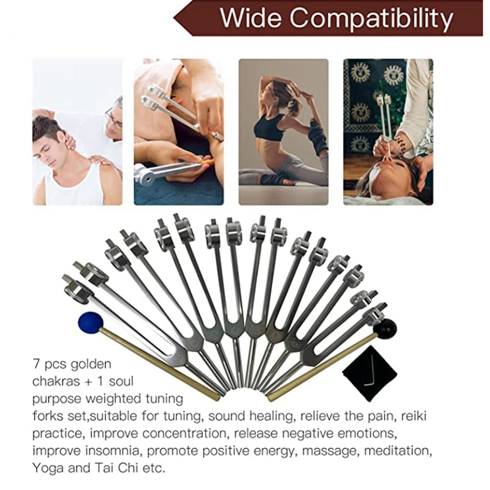 チャクラ音叉 8本セット 音叉ヒーリング